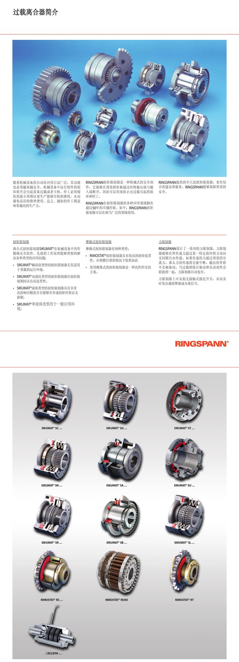 德国原装进口RINGSPANN过载离合器 (图1)